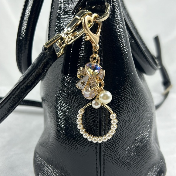 K30 Mutli-Charm Coquette Purse Keychain Bling Charm - Picture 7 of 7